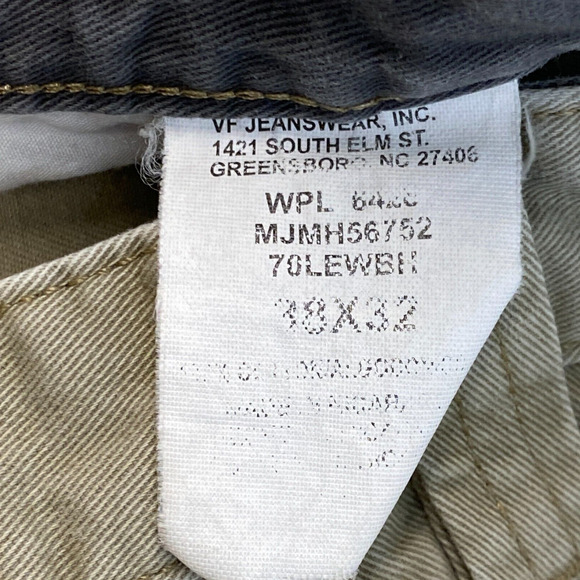 Wrangler Cargo Pants Mens 38 X 32 Khaki Flat Front Straight Leg Activewear Work - Picture 2 of 10